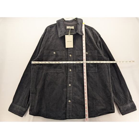 NWT Everlane Wide Wale Corduroy Shirt in Black size Medium - Picture 8 of 8